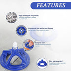 1/16'' Tile Leveling System with Rubber Mallet, 300 Pcs Tile Leveler Spacers Baseplates and 100 Pcs Reusable Caps, Tile Spacers Clips Kit for Professional Tile/Stone/Wall/Floor Installation