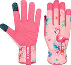 Leather-Gardening-Gloves for Women,Thorn-Proof Work-Gloves for Weeding,Digging,Planting,Pruning Yard garden Gloves