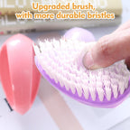 2 Pack Small Scrub Brush,Heavy Duty Stiff Nylon Bristles Cleaning Brush,Durable Small Cleaning Brush for Household Cleaning