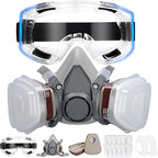 6200 Half Face Respirator Mask with Filters, Gas Mask Ideal for Painting, Woodworking, Sanding, Spraying
