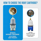 RP46074 Shower Cartridge, Compatible with Delta 13/14 Series Shower Faucet, Replacement Monitor MultiChoice Cartridge, Single Handle Universal Shower Cartridge Repair Assembly with RP22734 Bonnet Nut