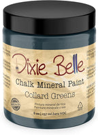 Dixie Belle Paint Company Chalk Finish Furniture Paint - Collard Greens (8oz) - Matte Deep Green Chic Chalk Mineral DIY Furniture Paint
