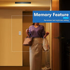 LIDER Motion Sensor Dimmer Switch for Dimmable 200W LED/CFL Lights, 3-Way, 120 V, Modern Upgrade, No Neutral Required, No Ground Required, UL Listed, Wall Plate Included, White