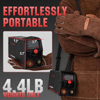 YESWELDER 125Amp Mini Stick Welder Large LED Display with Lift TIG Torch, IGBT ARC Welding Machine, 110V Hot Start Portable MMA Welder Machine, Arc force