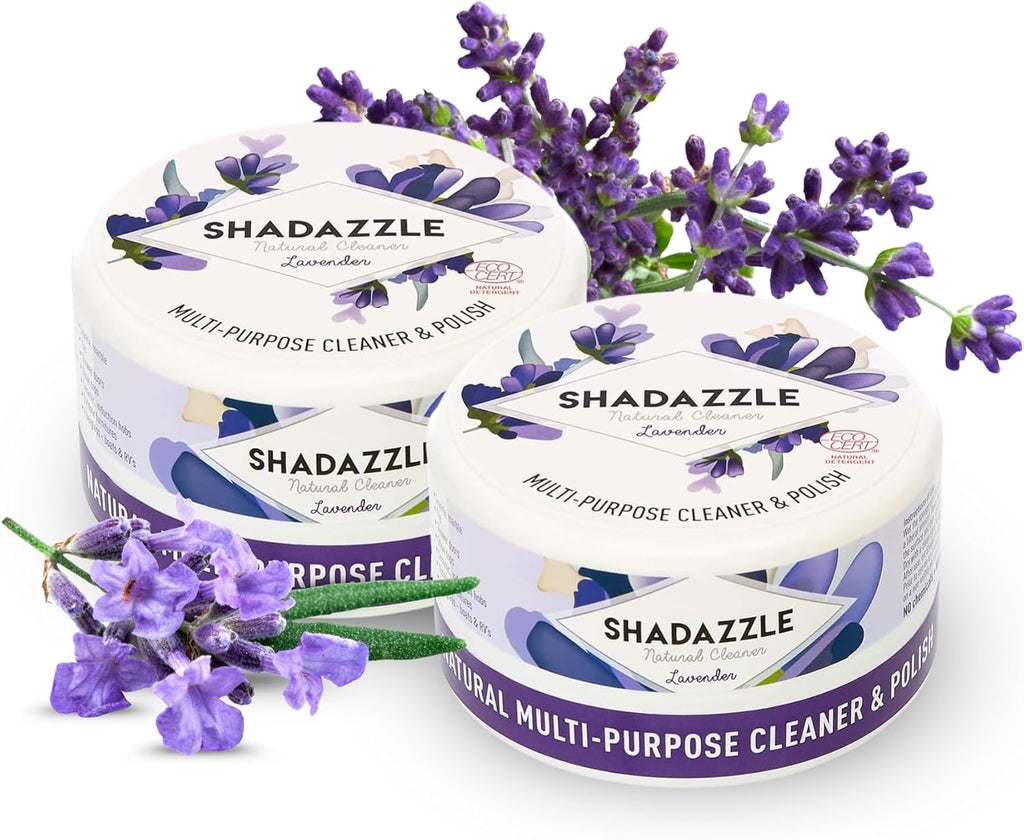 Shadazzle Natural All Purpose Cleaner and Polish – Eco friendly Multi-purpose Cleaning Product (2 Pack, Lavender)