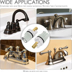 RP25513 Faucet Stem Replacement for Delta two handle Faucet Repair Kit Includes RP24096 Cartridge RP4993 Seat and Spring RP24097 Turn stop1/4, 4 pack