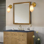 Alabaster Wall Sconces Set of Two, Spanish Marble Wall Lamp, Modern Wall Sconce for Living Room, Hardwired Wall Lighting for Bedroom, Wall Light for Bathroom Hallway Stairs, Gold