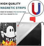 Kawani Halloween Ghost Pumpkin Mailbox Covers Magnetic Black Happy Halloween Seasonal Holiday Post Letter Box Cover Standard Size 25.5x21 Inch for Garden Yard Decor