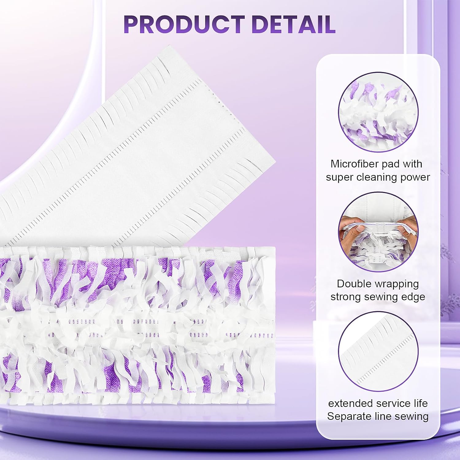 12 Pack Power Mop Refills Compatible with Swiffer Power Mop, for Swiffer Wet Pads Refill, for Floor Cleaning, Unscented