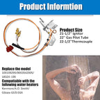 9003542 Natural-Gas-Pilot Assembly, Replacement for 100109295 9003542005 18324-190 Water Heater Pilot Assembly Compatible with A.O.Smith, Kenmore State GS and GSX Natural Gas Water Heater Kit