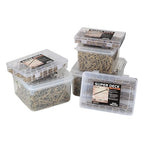 WELLOCKS Deck Screws, Wood Screws, Tan, Superior Rust Resistant, Epoxy Coated, Above 1000 Hour Salt Spray Coating T25 Torx Star Bit Included for Outdoor Wood Fence (1.2LBS Tan, #8×1-5/8")