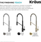 KRAUS Oletto 2-in-1 Commercial Style Pull-Down Single Handle Water Filter Kitchen Faucet for Reverse Osmosis or Water Filtration System in Spot-Free Antique Champagne Bronze, KFF-2631SFACB