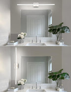 L LOHAS LED 48-Inch Bathroom Vanity Light Bar Over Mirror, Brushed Nickel Modern Bathroom Light Fixtures, 3CCT Adjustable LED Vanity Lights for Living Room Wall