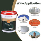 Waterproof Sealant 5 Gallon, ORIENTAL YUHONG Clear Acrylic Coating, UV Defense, High Flexibility Waterproof Adhesive for Roof, Concrete, Wall Indoor & Outdoor