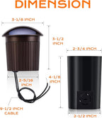 CLOUDY BAY [6 Pack] 5W Well Lights Low Voltage Landscape Lighting,12V-24V Waterproof Outdoor Side-lit Light,2700-5000K 5CCT In Ground Lights for Fence Pathway Deck, IP67 Rating,Bronze