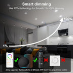Recessed Lighting 6 Inch RGBCW Color Changing Smart Recessed Ceiling Lights 16W 1350LM LED Downlights Dimmable by Alexa & APP, 2700K-6500K,16 Million Colors - DIY Scenes - Timer - 23 Modes (12 Pack)