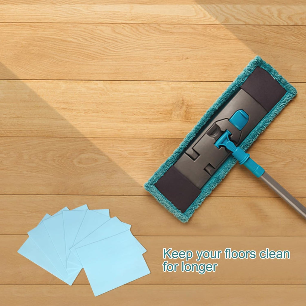 Floor Cleaning Tablets Sheets, Method Hardwood Floor Cleaner and Polish Pack of 240, Concentrate Mild Scent For RV Wall Tiles, Hardwood, Laminate Floor, Blue