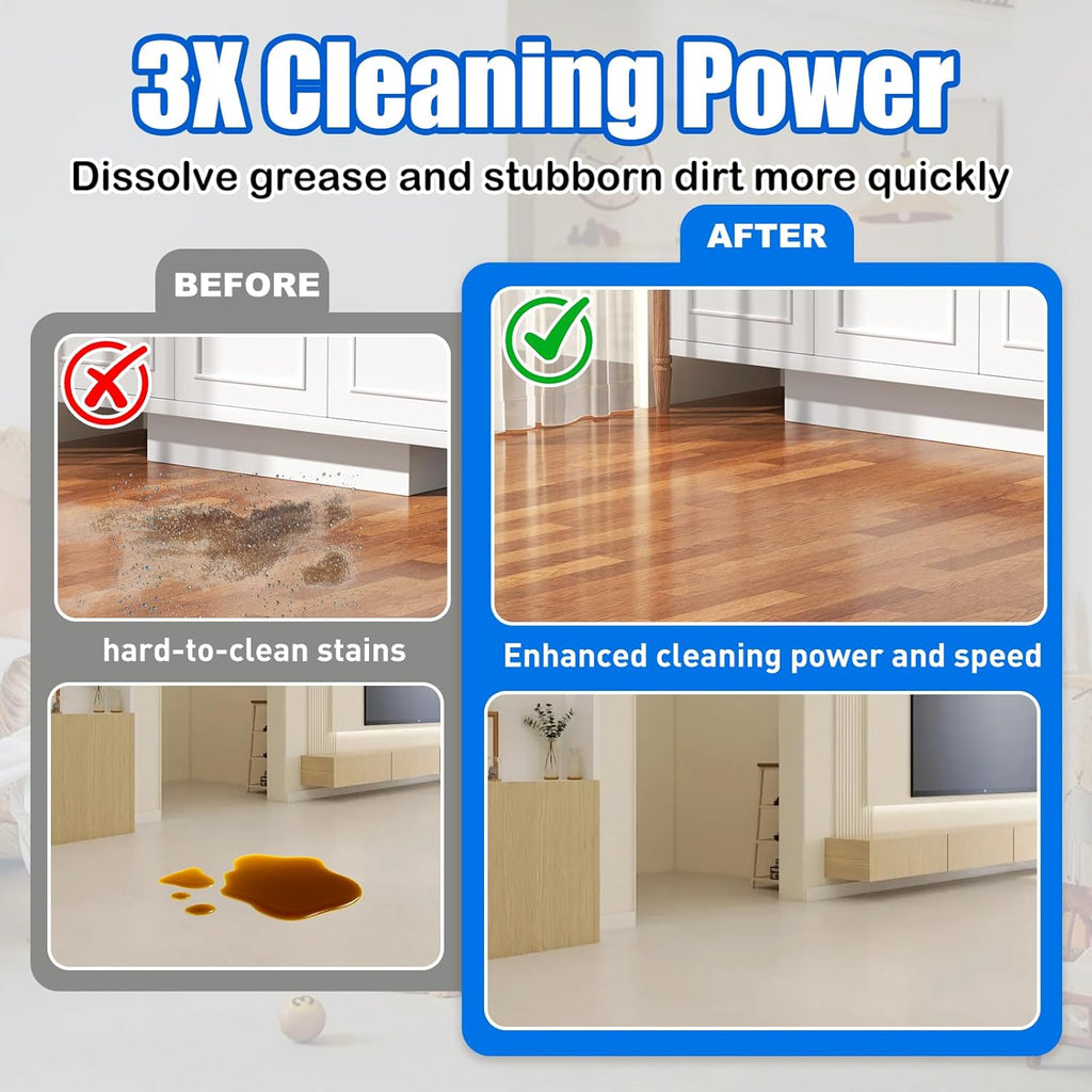 2L Floor Cleaner Compatible with Tineco Cleaning Solution,Multiple Hard Floors for All Robot Vacuums with Mopping and Wireless Wet Dry Dual-Use Vacuum Cleaners（4 Bottle ）