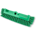 SPARTA Multi-Level Tile Scrub Brush 12" Wide Brush Head, Heavy-Duty Tile Cleaning Brush with End Bristles for Commercial Tiles, Tubs and Floor, Plastic, 12 Inches, Green