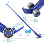 Pry Lever Bar 5T/11000LBS Load Capacity, 5FT Length Steel Handle Prylever Bar with Wheels for Heavy Duty Equipment Handling,Great Hand Tool with Four Industrial Bearings