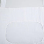 Amazhiyu 100% Linen Door Hanging Laundry Hamper Bag, 19x27 Inches (White)