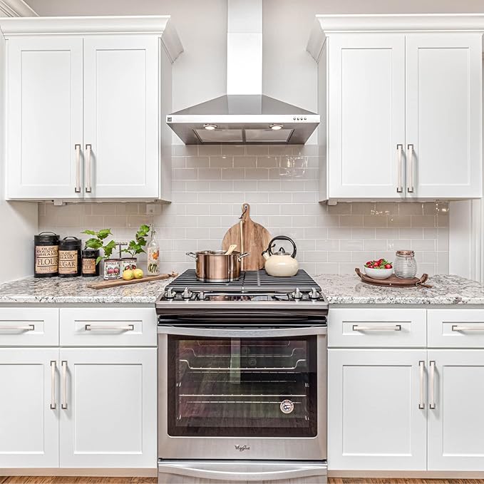 6 Pack 5 Inch Kitchen Cabinet Handles - Brushed Satin Nickel Cabinet Pulls - Cupboard Handles