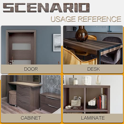 GSCIT Club Walnut Edge Banding, 13/16 inch x 250ft roll of Veneer Edge Banding - Pre-glued Flexible, Real Wood Tape for Cabinet Repair & Furniture Restoration