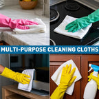 White Microfiber Towels- 150 Pack, Microfiber Cleaning Cloths Bulk, Microfiber Towels for Cars, Cleaning Rags (12x12 inches)