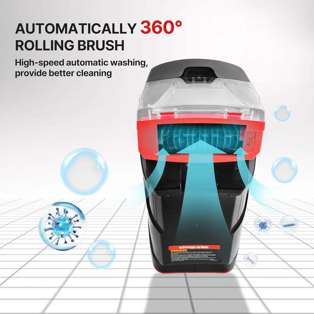 Shop-Vac 3-in-1 Cordless Spot Cleaner, Handheld Upholstery Cleaner with Spray, Rolling Brush and 5.5kPa Suction, 2 Water Tanks, USB-C Rechargeable