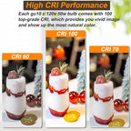 Vinaco GU10 Halogen Bulb Dimmable, GU10+c 110V 50W Candle Warmer Lamp Replacement, MR16 GU 10 50W Halogen Bulb 120V, 50 W MR16 with Glass Cover for Track&Recessed Lighting, 2800K Warm White, 6 Pack