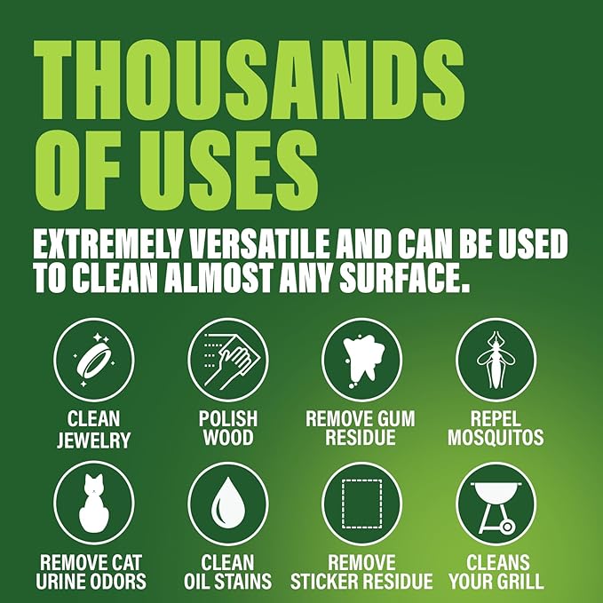 Green Gobbler All-Natural, Cold Pressed Concentrated Orange Oil for Home and Outdoor Multi-Purpose Cleaning- Hundreds of Uses, 32 oz