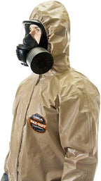 MIRA SAFETY Suit Disposable Protective Coverall with Hood and Elastic Cuff