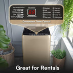Portable Clothes Washing Machines 17.8LBS Full Automatic Washer and Spinner Combo with 10 Programs and 8 Water Levels, Compact Laundry Wash Machine for Apartment RV Dorm Home, Gold