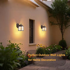 GRUENLICH Dusk to Dawn Outdoor Wall Lantern, Exterior Wall Sconce Light Fixture, Outside Porch Lighting with Clear Glass for House, Patio, Bronze, 4 Pack