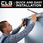 CLG HARDWARE DC6003 Medium Duty Commercial Door Closer - Surface Mounted, Automatic Door Closer, Cast Aluminum - UL 3 Hour Fire Rated, Size 3 for Residential & Light Commercial Doors - US26D Aluminum