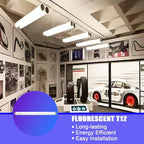 T12 15 Watt Fluorescent Bulb, 18 Inches F15T12/CW Straight Fluorescent Tube, Medium Bi-Pin Base, Cool White 4000K 800 Lumens 4 Pack