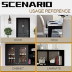 GSCIT Club Black Melamine Edge Banding, 1 inch x 25ft Edge Banding with Hot Melt Adhesive Pre-glued Cabinet Edge Banding Flexible Black Veneer Edging