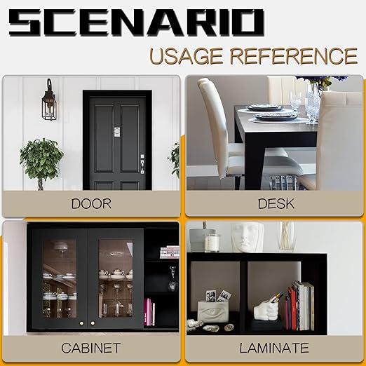 GSCIT Club Black Melamine Edge Banding, 7/8 inch x 500ft Edge Banding with Hot Melt Adhesive Pre-glued Cabinet Edge Banding Flexible Black Veneer Edging for Plywood