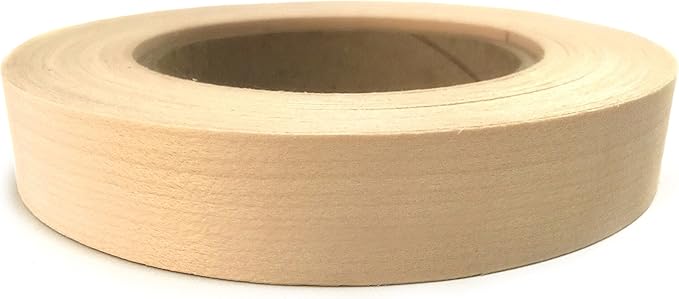 Edge Supply Birch Pre-Finished 3/4" x 50' Roll Preglued, Veneer Edge Banding, Flexible Wood Tape, Easy Application Iron On with Hot Melt Adhesive. Clear UV Laquer Finish Wood Edging