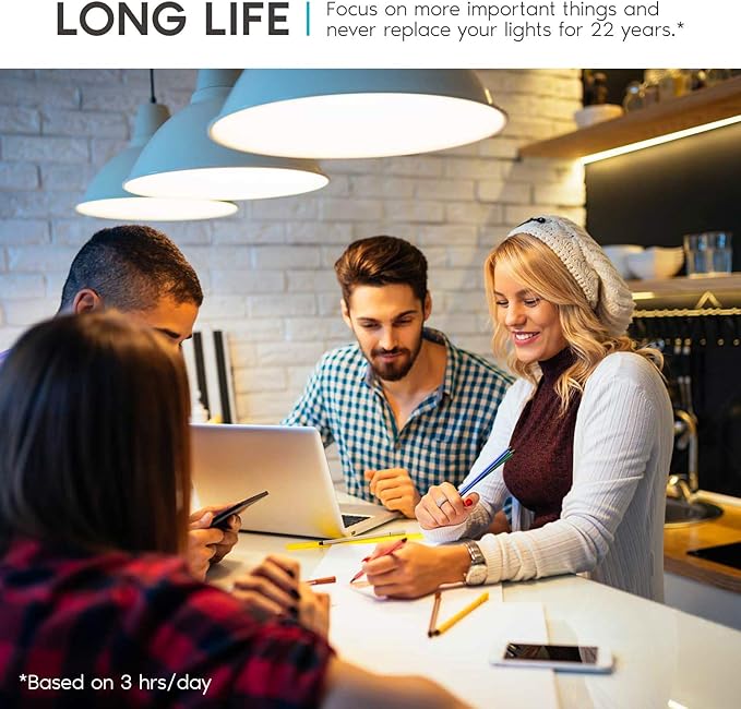 LUXRITE A19 LED Bulb 60W Equivalent, 2700K Warm White, 800 Lumens, Dimmable Standard LED Light Bulbs 9W, Enclosed Fixture Rated, Energy Star, E26 Medium Base - Indoor and Outdoor (16 Pack)