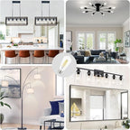 Depuley LED Light Bulbs E26: Chandelier Lights Bulbs 6W Equivalent 60W - Edison Vintage Bulbs Daylight 5000K ST58 Clear Glass Bulb 800 LM 80+CRI Non-Dimmable 24-Pack