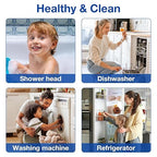 SimPure Whole House Water Filter System, 3 Stages Clear Home Water Pre-Filtration with Carbon Sediment and KDF Filters, Reduce Iron, Chlorine, Manganese, Lead...(DB20P-3KDF)