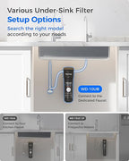 Waterdrop 10UB Under Sink Water Filter, Reduces PFAS, PFOA/PFOS, Lead, Chlorine, Bad Taste, NSF/ANSI 42 Certified, 11K Gallons, Easy Installation