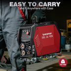 ARCCAPTAIN iControl TIG 205P Pro Welder With APP Control, 5 In 1 DC/Pulse/Lift/Spot TIG & Stick, Dual Voltage 120V/240V TIG Welding Machine With Large LED Display, 2T/4T, Smart Fan, Safety Protection