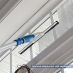 Unger 12” Glass & Surface Squeegee – Multipurpose Rubber Blade Squeegee for Shower Glass, Window Cleaning, Professional Grade Cleaning Tool for The Home