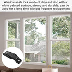 Window Sash Lock for Prime-Line F 2589, Sash Locks for Additional Home Security - 2 Pca