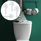 Jetec 16 Pieces Toilet Seat Screws Replacement Kit Plastic Bolts with Plastic Nuts and Washers Parts Kit for Fixing The Top Toilet Seat, White