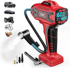 160PSI Cordless Tire Inflator Air Compressor Compatible with Milwauke 18V Battery, Portable Air Pump with Digital Pressure Gauge, Fast Inflation for Cars Motorcycles Bikes Balls(Bare Tool)