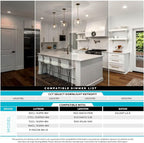 LUXRITE 4 Inch LED Recessed Can Lights, 14W=75W, 5 Color Options 2700K-5000K, 950 Lumens, Dimmable LED Retrofit Kit, Wet Rated, IC Rated, Recessed Ceiling Lights, Energy Star, ETL Listed (4 Pack)