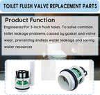 Toilet Flush Valve Replacement Parts Compatible with Toto THU Series Tower,for Two Piece Toilets, for 3-Inch Flush Hole,Including Repair Kits (Two-piece toilets)
